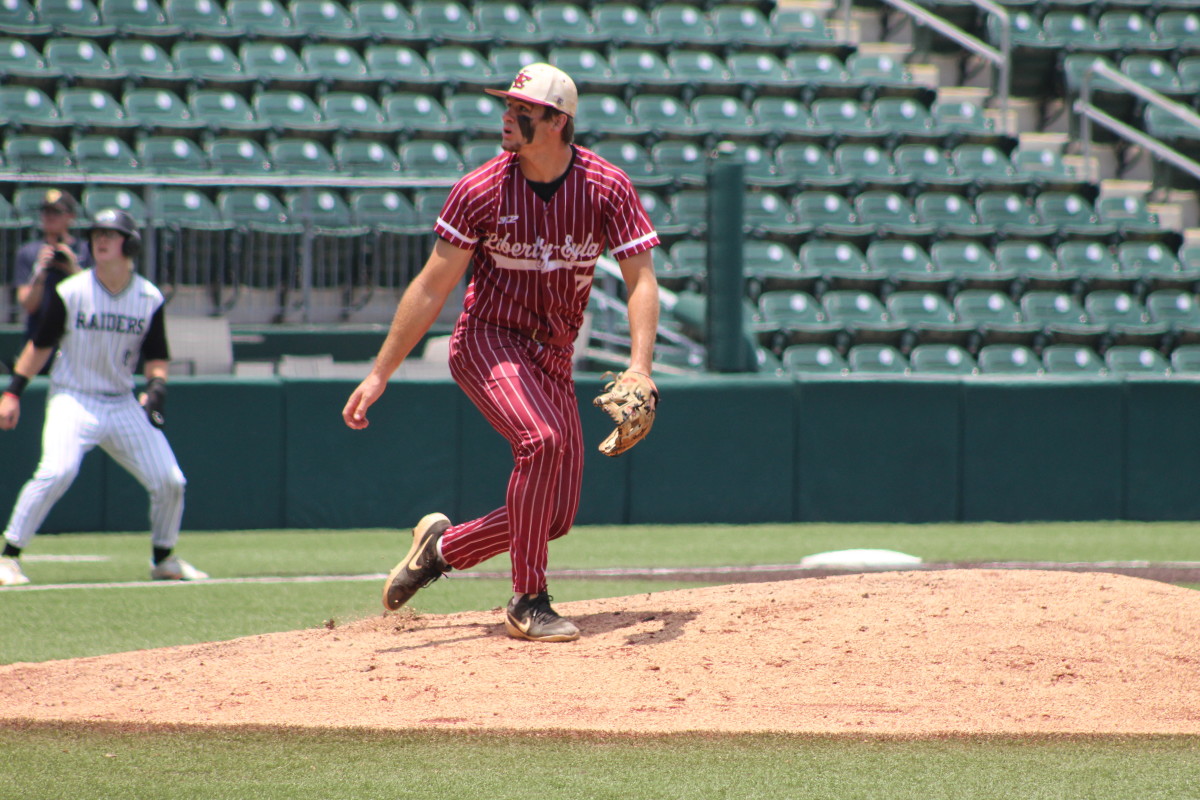 Texarkana Liberty-Eylau Canyon Randall 4A UIL state semifinals Texas baseball playoffs 060723 Andrew McCulloch 95